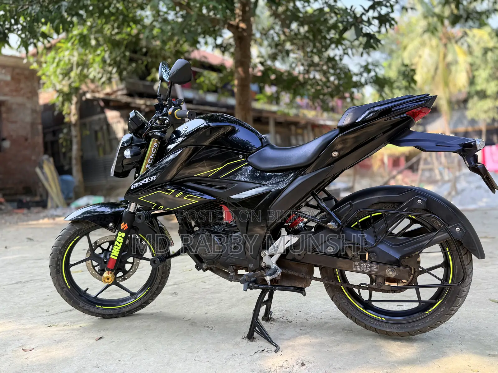 Suzuki Gixxer Monotone 2024 Black