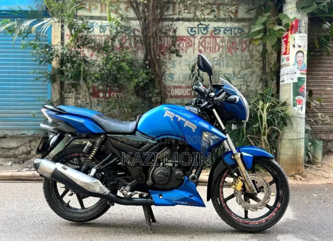 টিভিএস অ্যাপাচি আরটিআর ১৬০ ২ভি ২০১৬ ব্লু