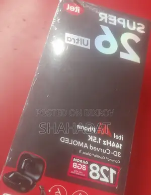 New Itel Super 26 Ultra 128 GB Black
