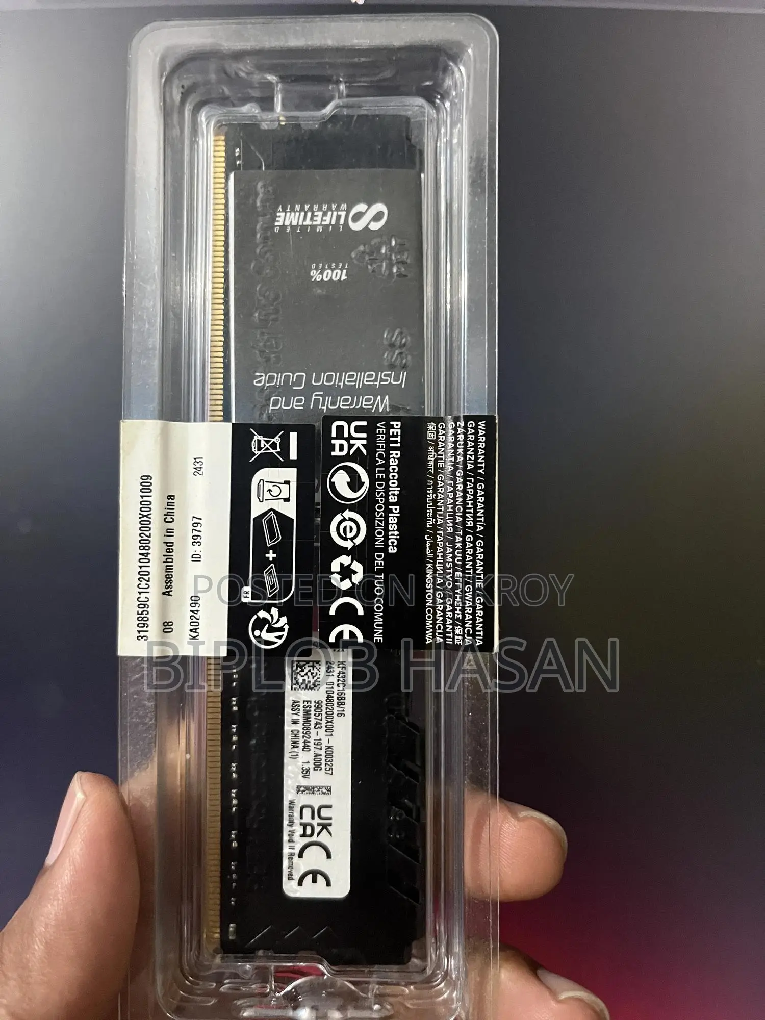 Kingston Fury Beast 16GB RAM
