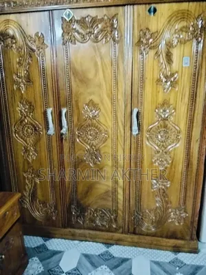 Korai Wood 3-Drawer Almirah for Sale