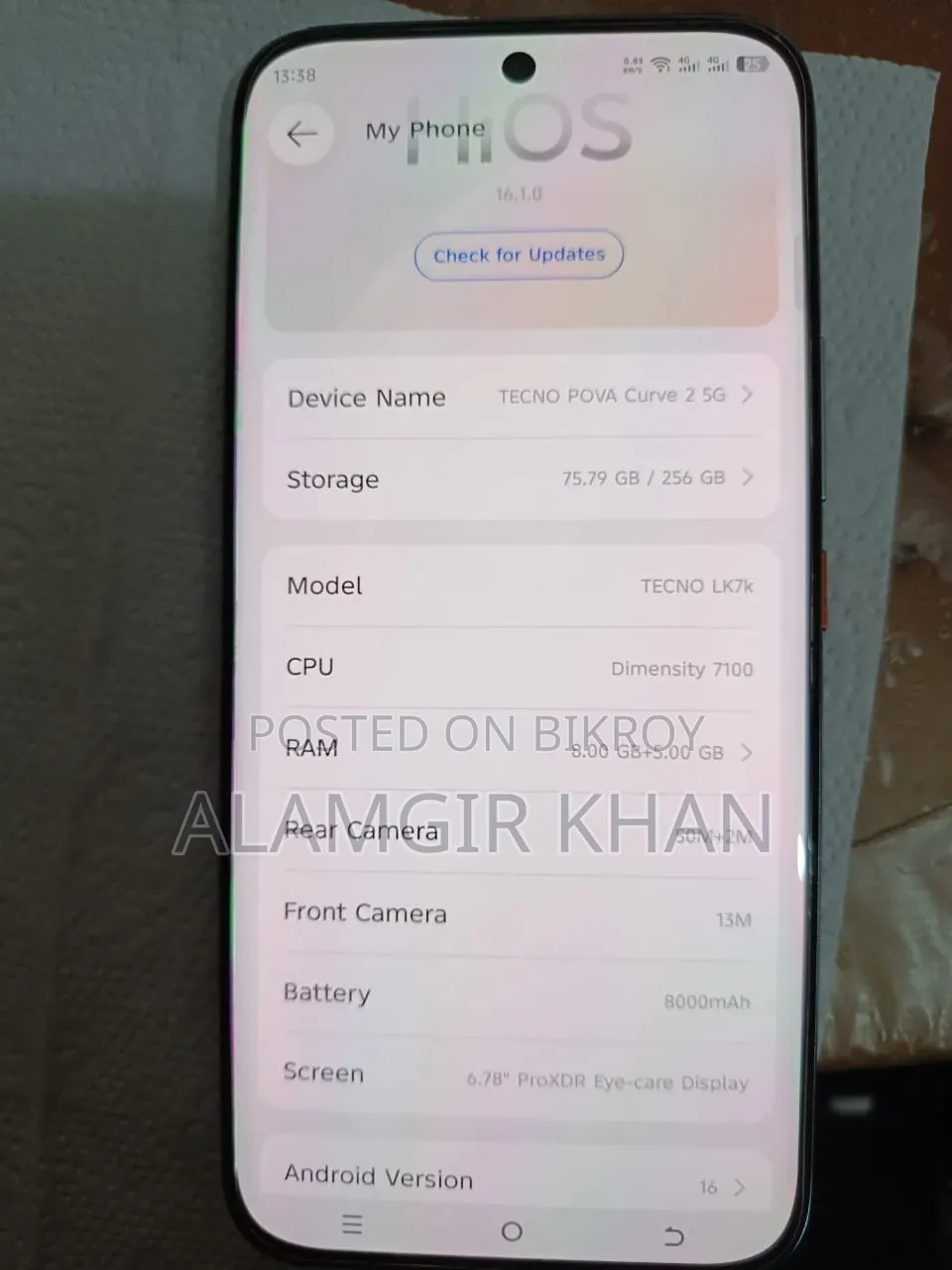 Tecno Pova 128 GB White