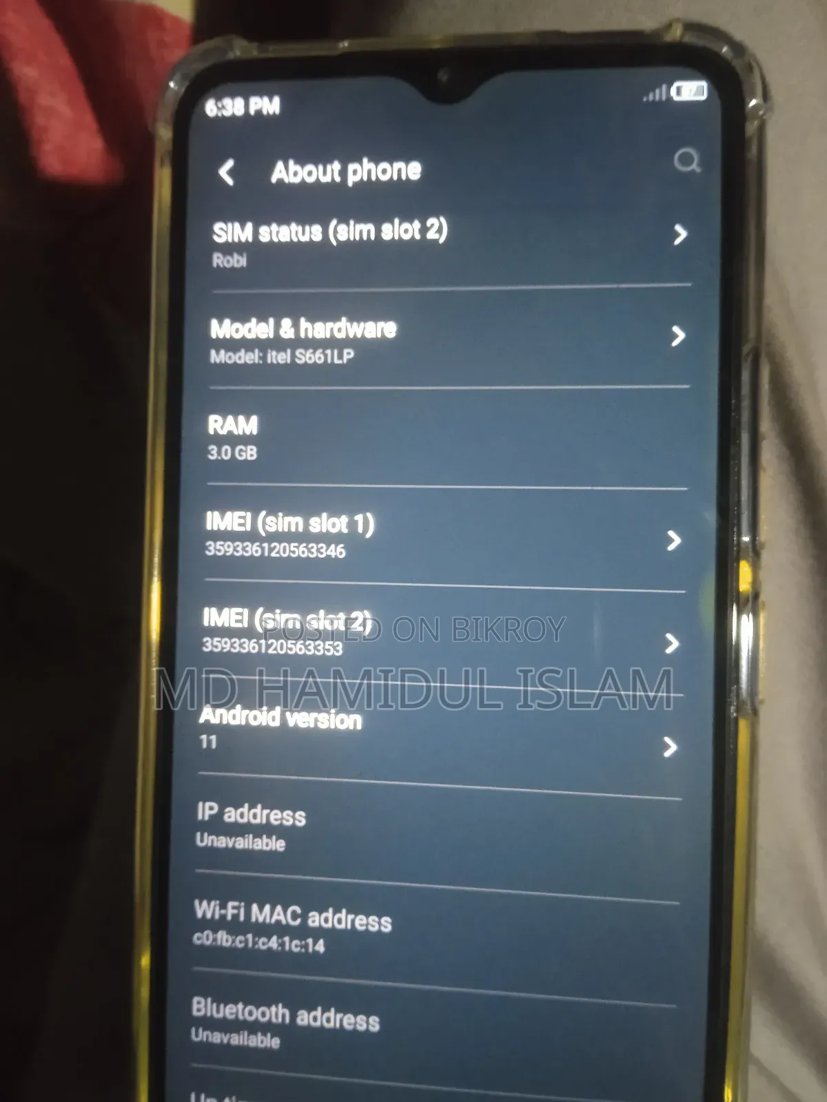Itel Vision 3 Turbo 64 GB Black
