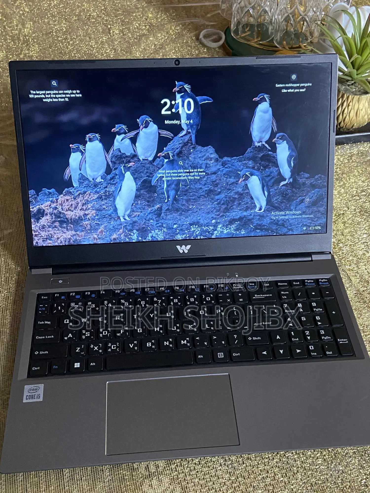 ল্যাপটপ 8GB Intel Core I5 SSD 512GB