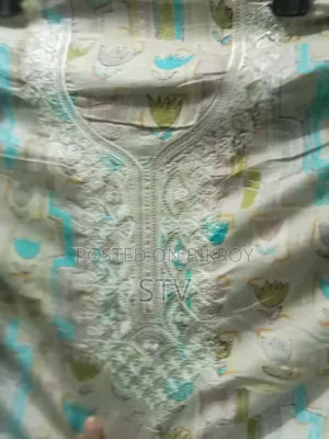 High-Quality Cotton Three-Piece with Light Embroidery