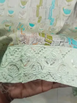 High-Quality Cotton Three-Piece with Light Embroidery
