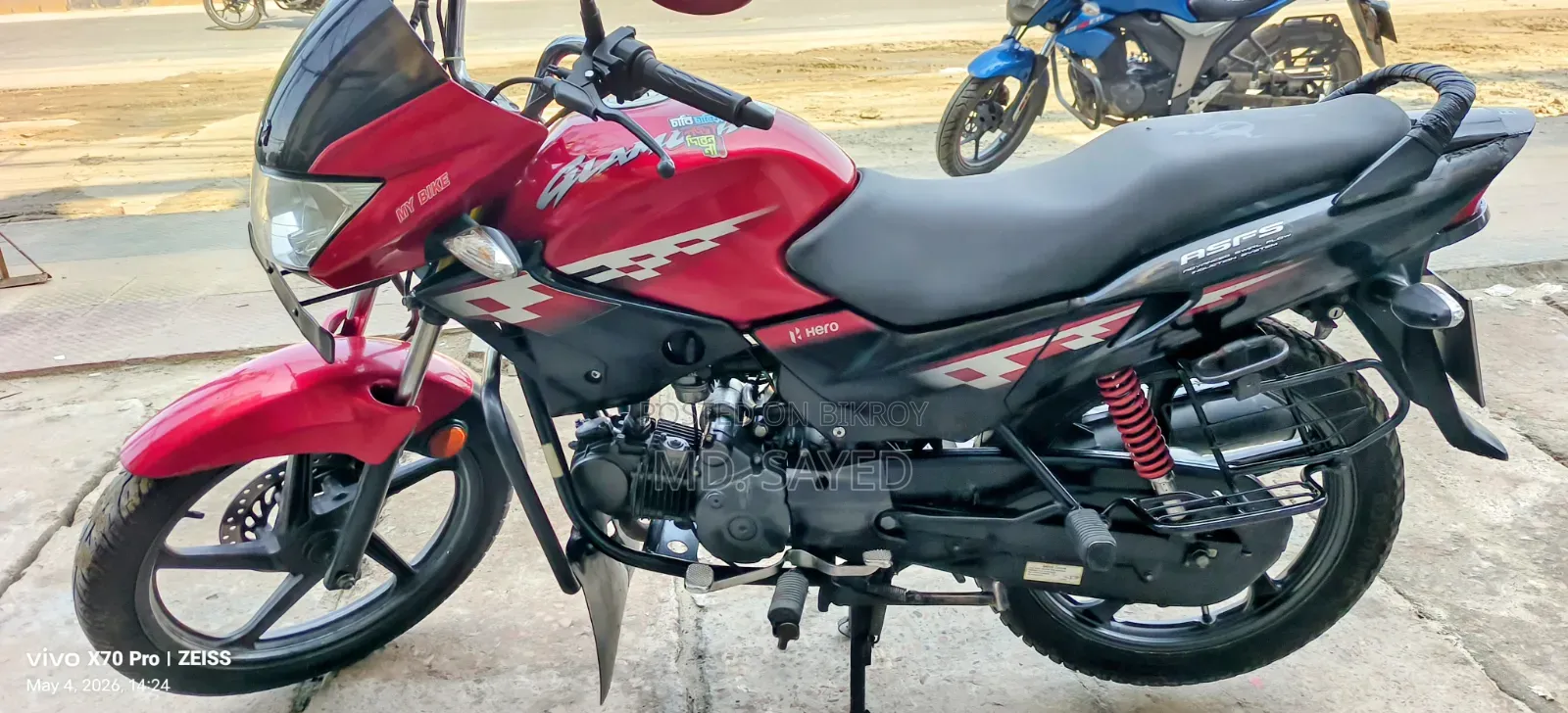 Hero Glamour BS4 2021 Red