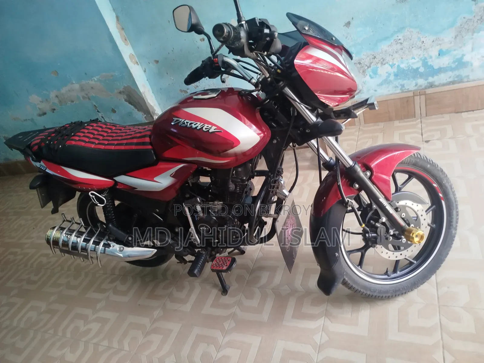 New Bajaj Discover 110 2025 Red
