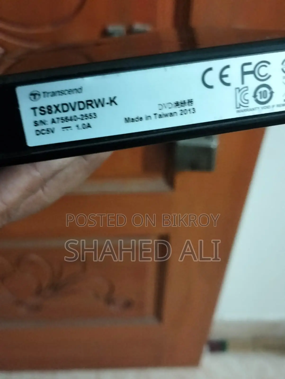 Transcend Slim Portable DVD Writer