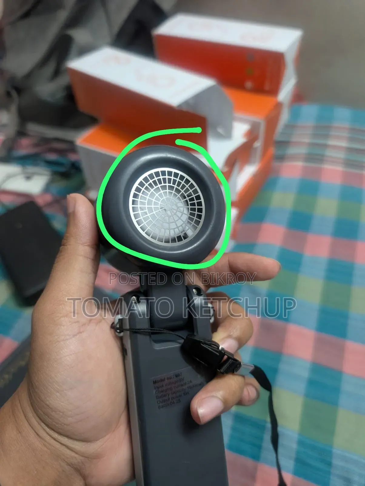 Portable Charger Fan | Pocket Fan | Charger Fan