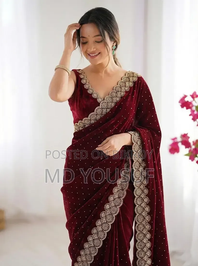 Stone Work Saree