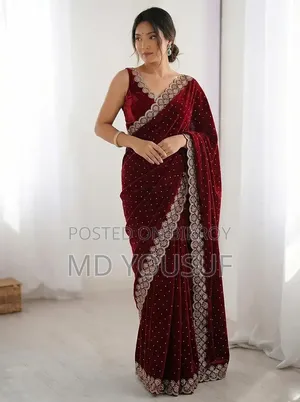 Stone Work Saree