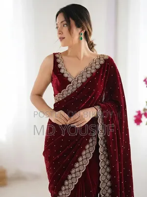 Stone Work Saree
