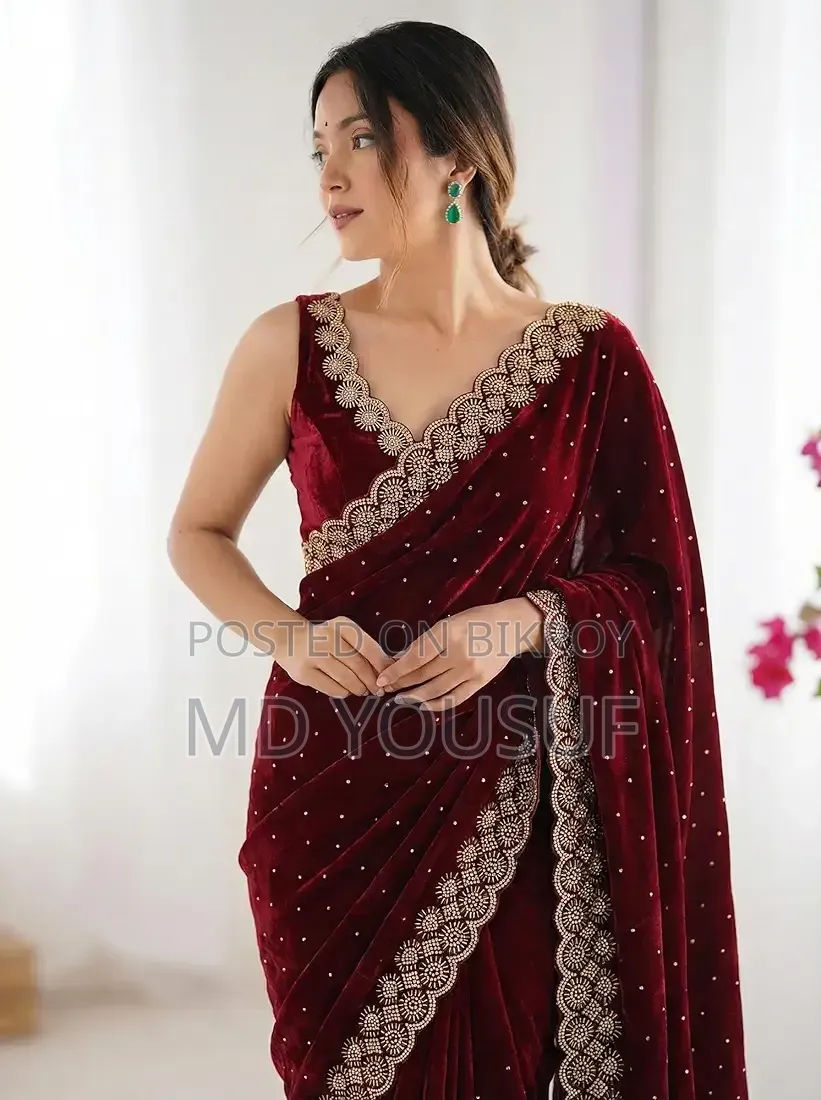 Stone Work Saree
