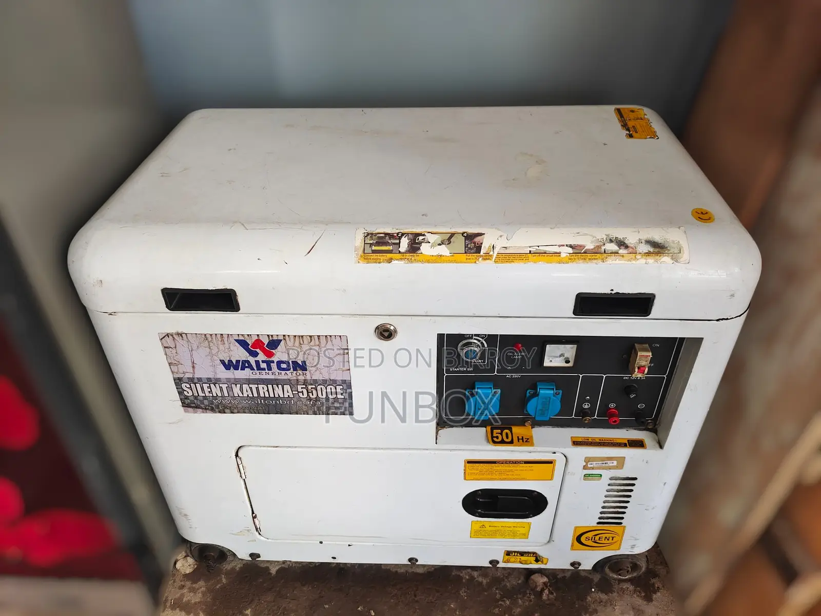 Used Walton Silent Katrina 5.5 Kw Diesel Generator 25l Tank