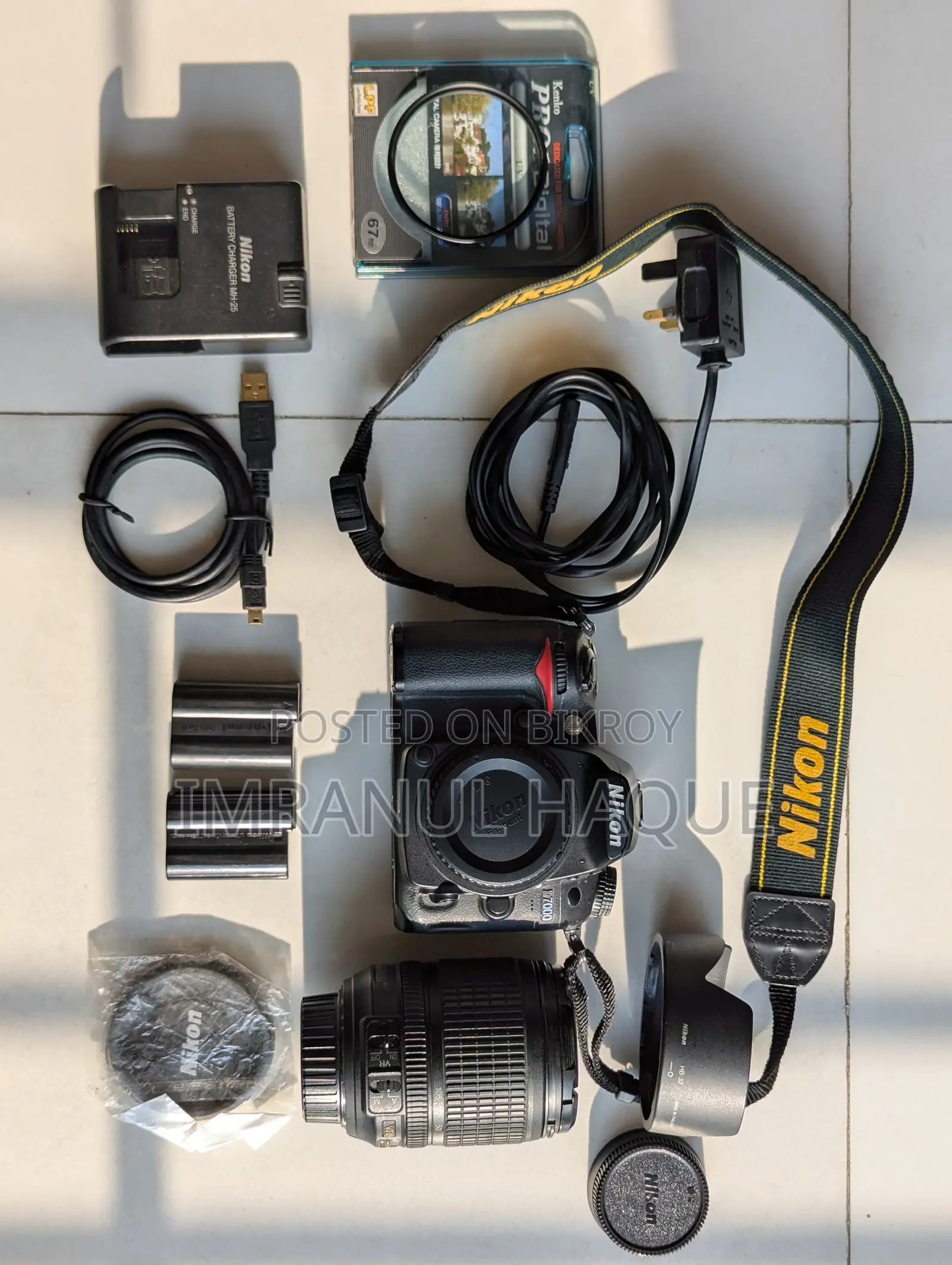 Nikon D7000 DSLR Camera With Nikkor Af-S 18-105mm F/3.5-5.6g Ed Vr