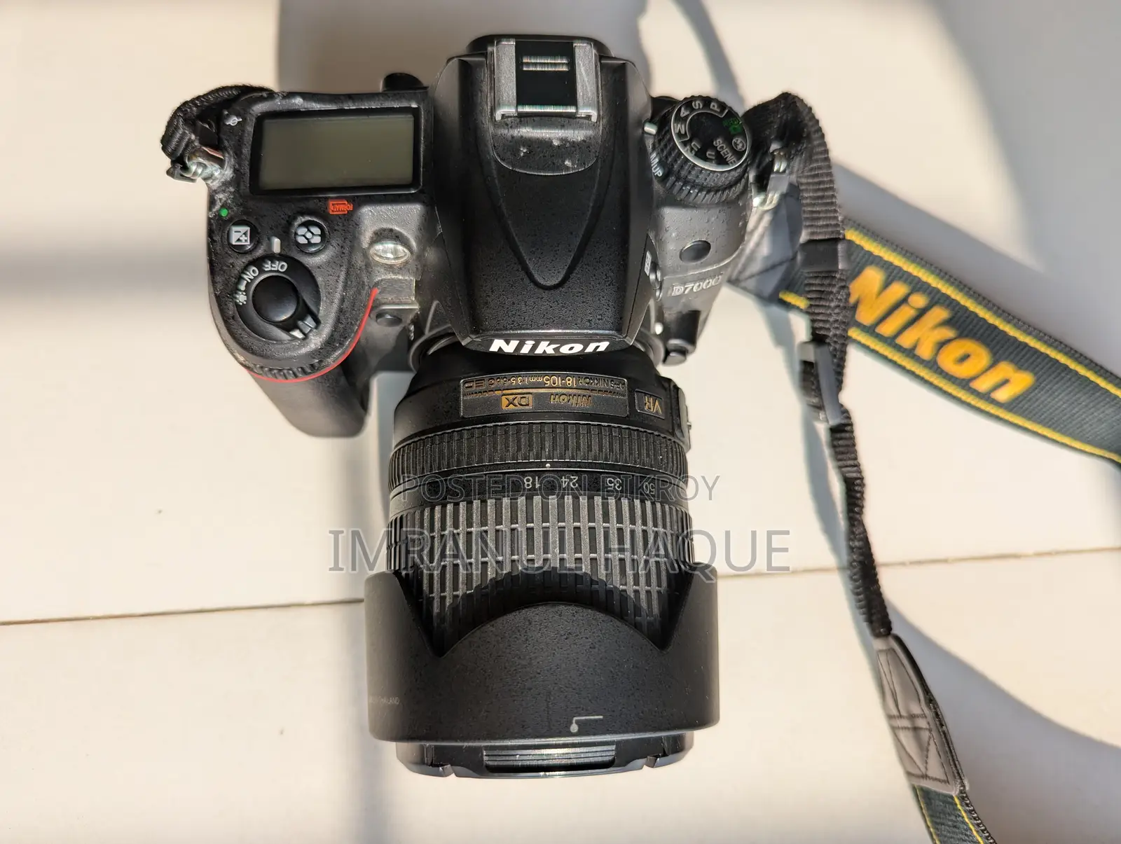 Nikon D7000 DSLR Camera With Nikkor Af-S 18-105mm F/3.5-5.6g Ed Vr