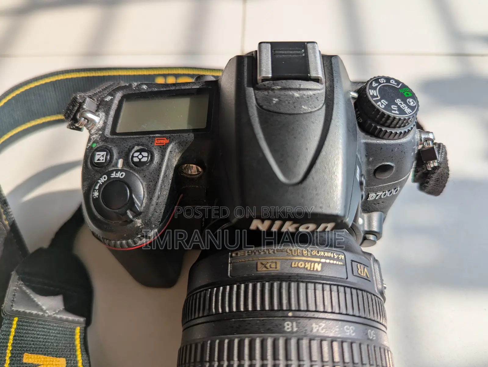 Nikon D7000 DSLR Camera With Nikkor Af-S 18-105mm F/3.5-5.6g Ed Vr