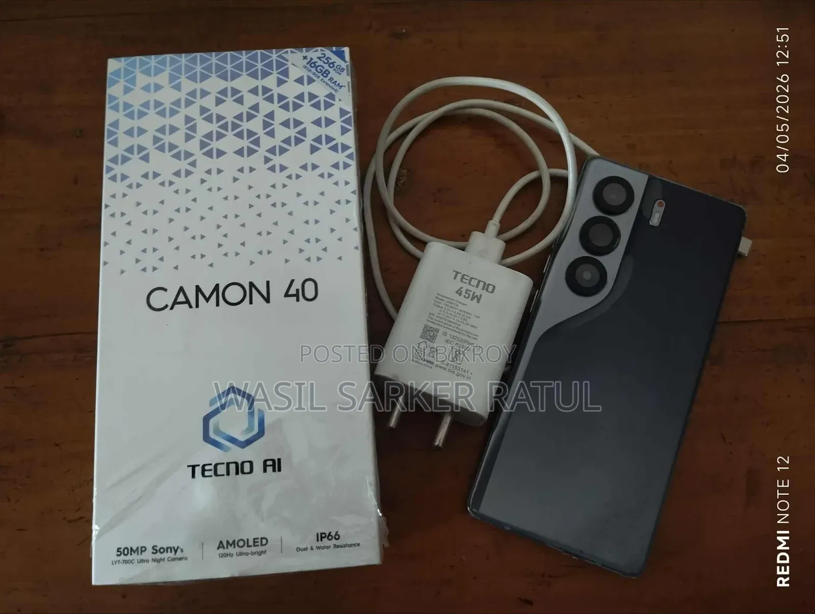 Tecno Camon 40 256 GB Gray