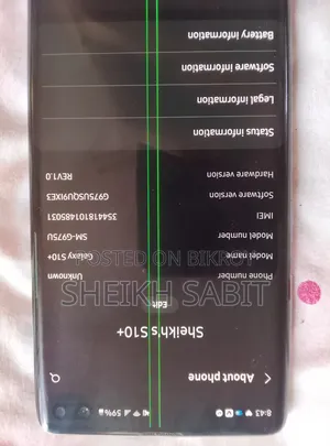 New Samsung Galaxy S10 Plus 128 GB Blue