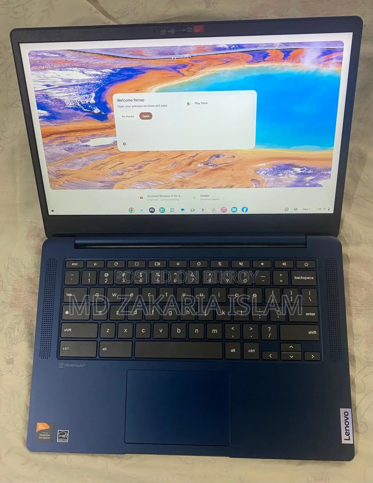 New Laptop Lenovo Ideapad 3 4GB eMMC 60GB