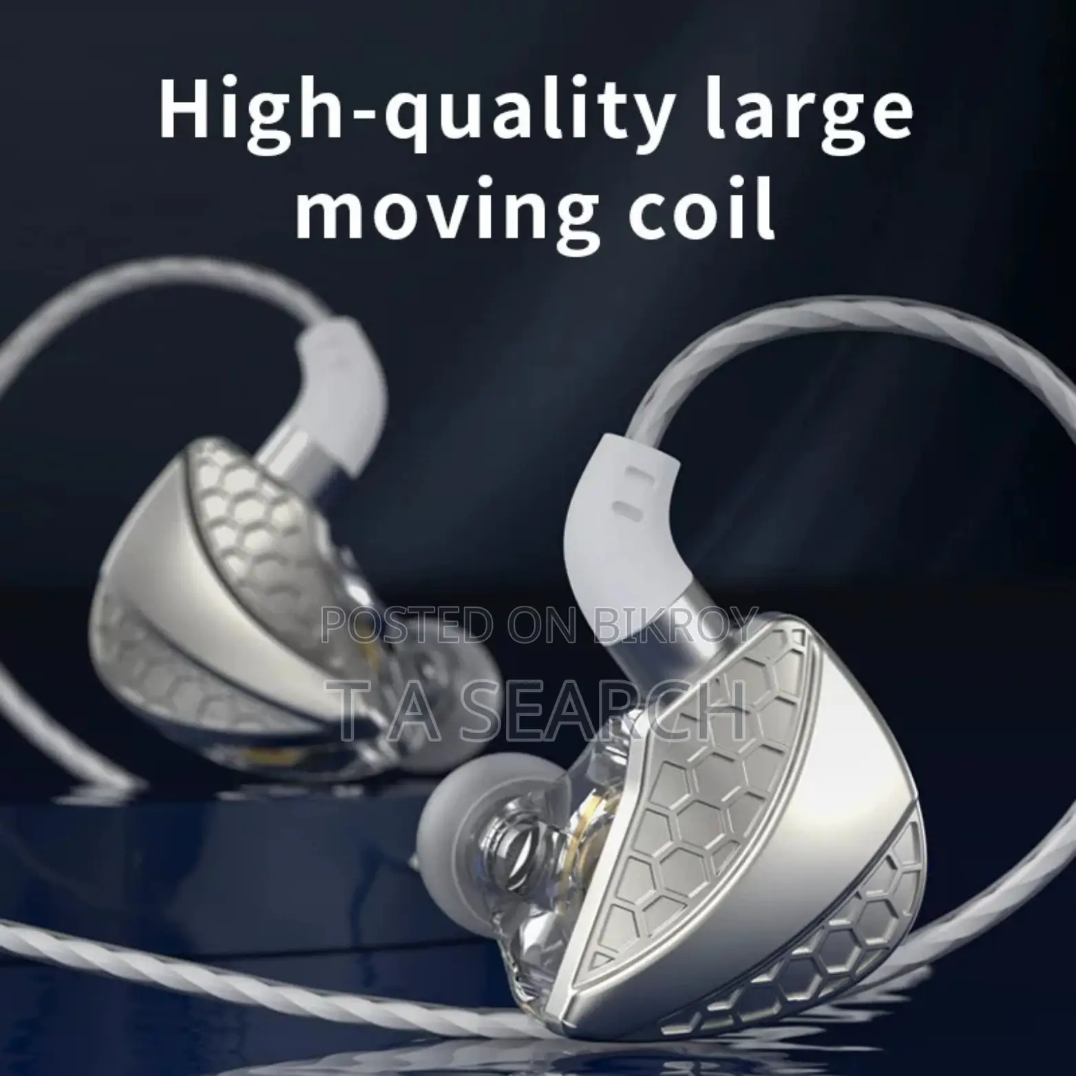 Original Qkz Hi6t Ear-hook Headphones With Free Premium Earphone Box