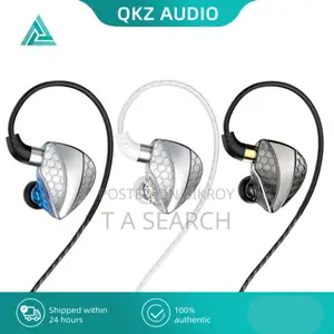 Original Qkz Hi6t Ear-hook Headphones With Free Premium Earphone Box