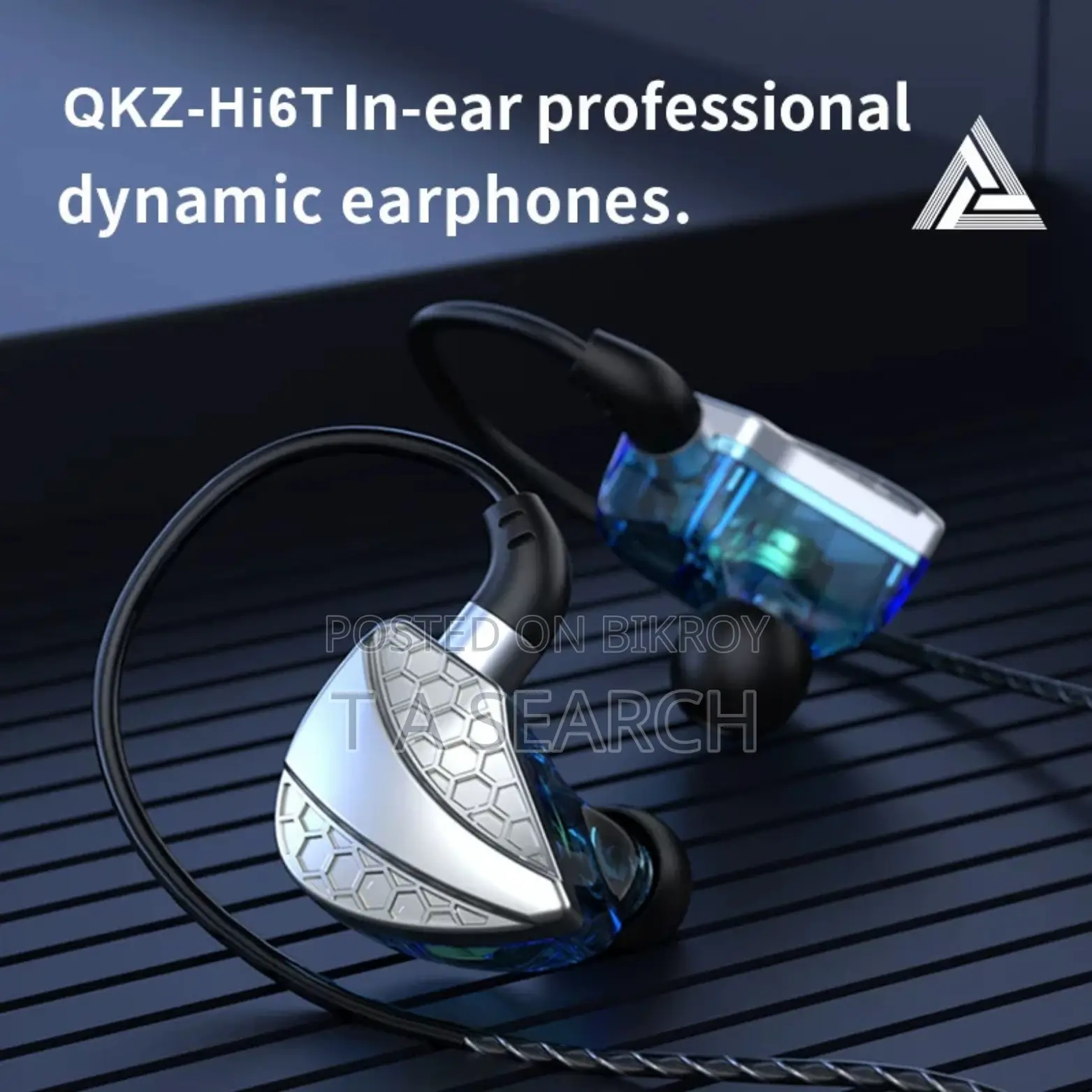Original Qkz Hi6t Ear-hook Headphones With Free Premium Earphone Box