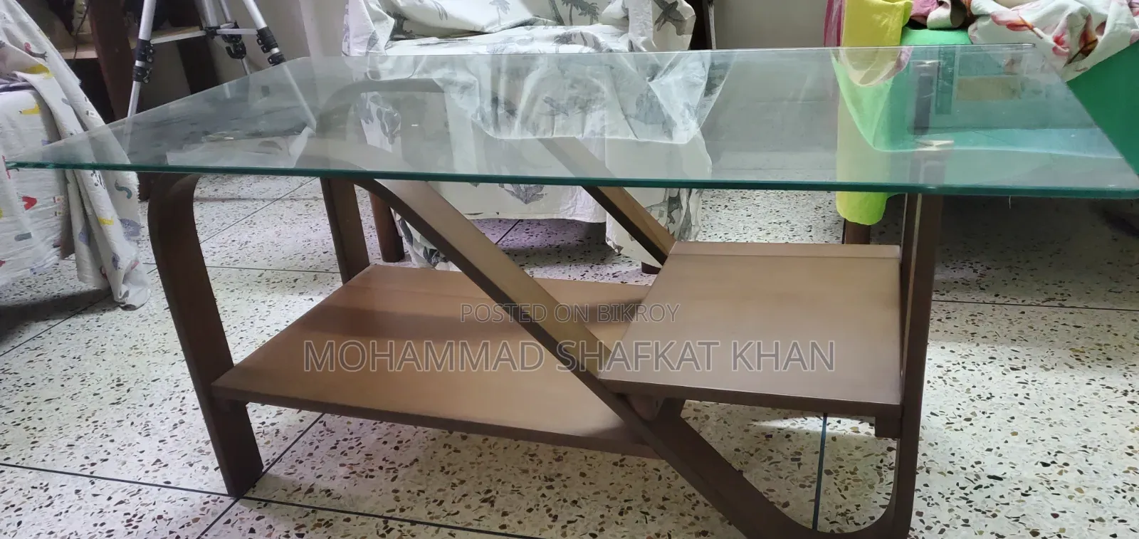 Hatil Center Table With Glass