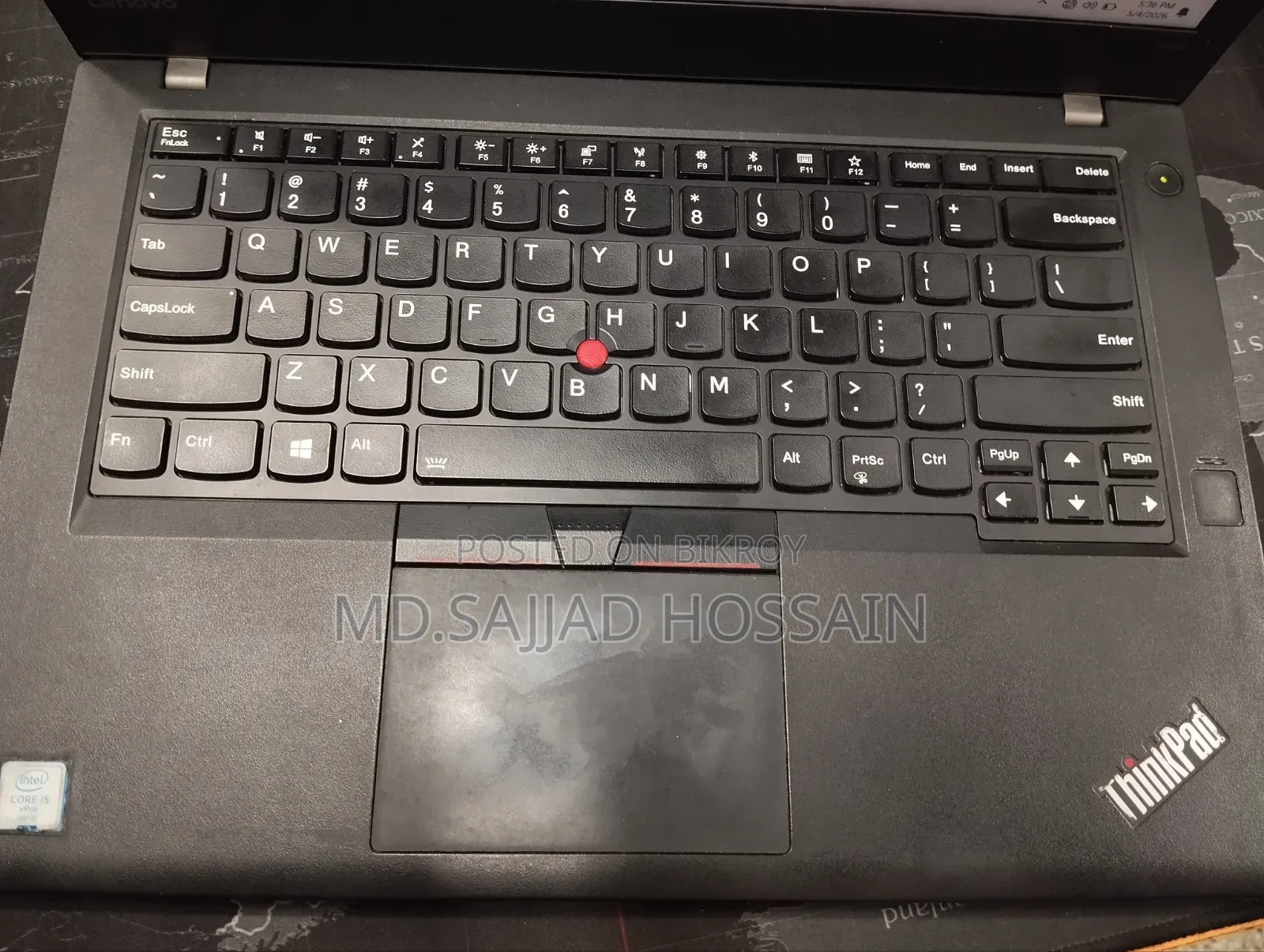 Laptop Lenovo ThinkPad T20 8GB Intel Core I5 SSD 256GB
