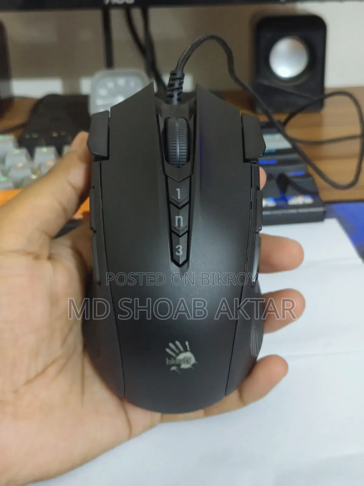 A4tech Bloody J90s 2-Fire RGB Animation Gaming Mouse for Sale