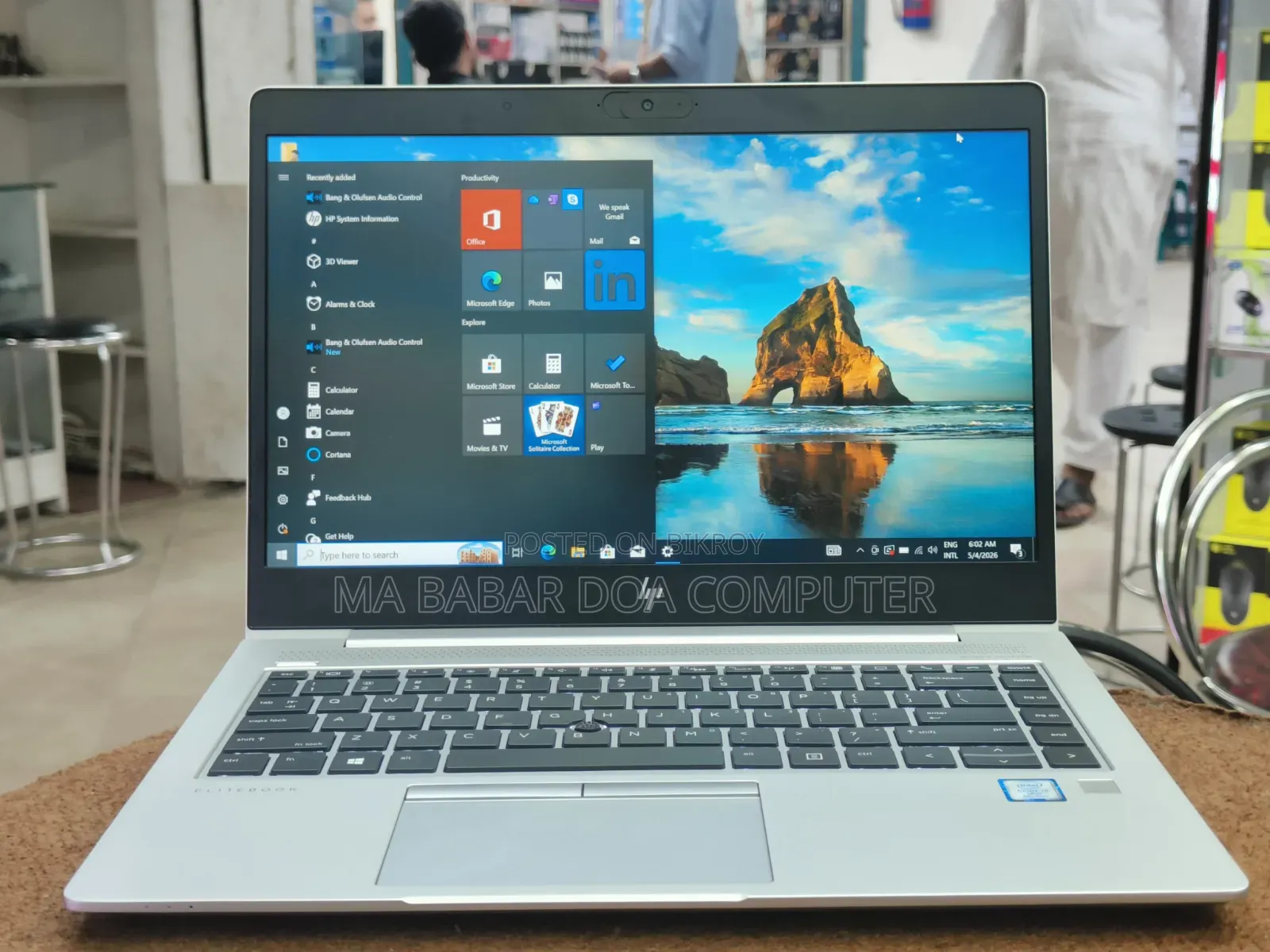ল্যাপটপ HP EliteBook 840 G6 8GB Intel Core I5 SSD 256GB