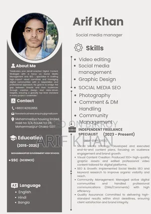 Social Media Manager Growth Specialist