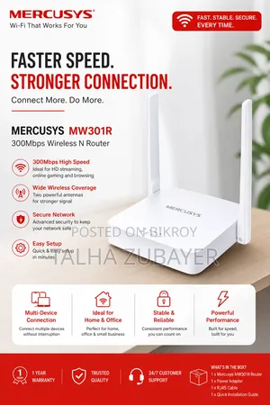 Mw301r V3 | 300mbps Wireless N Router - Mercusys
