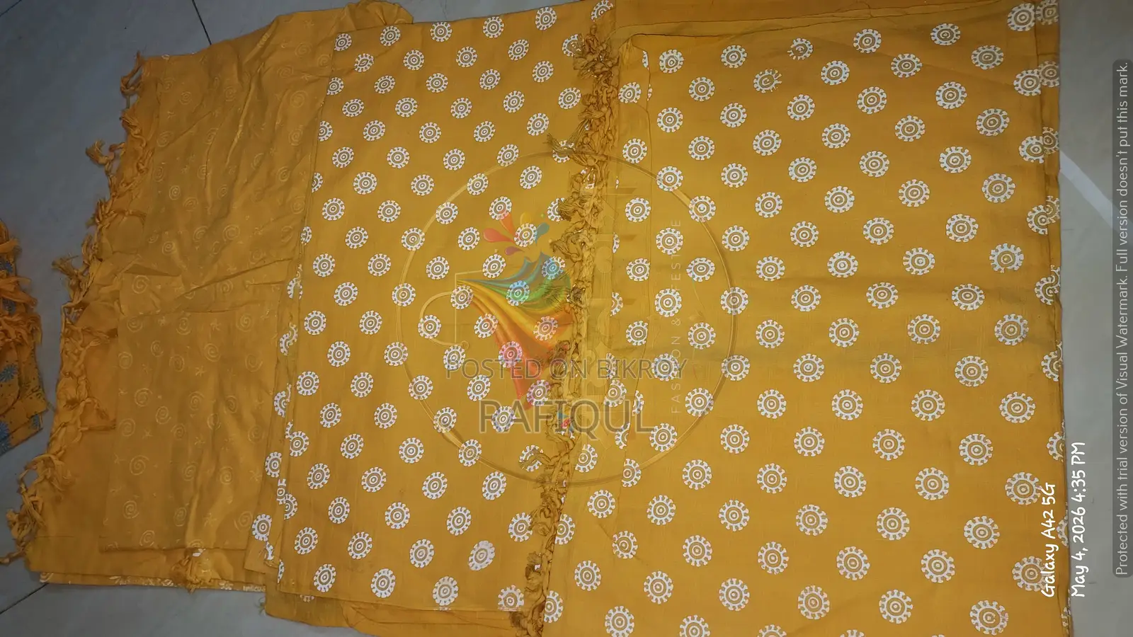 Cotton 3-Piece Dress (Unstitched) – New | 100৳ OFF