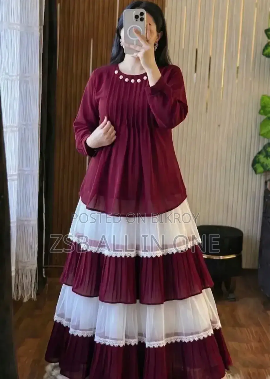 Trendy Ladies Tops and Skirt Set