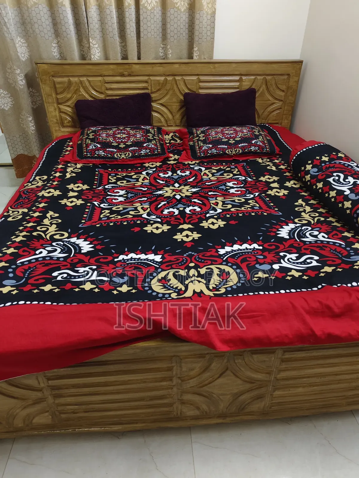 Premium Teak Wood Bed for Sale