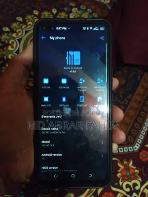 Tecno Camon 16 Pro 128 GB Blue