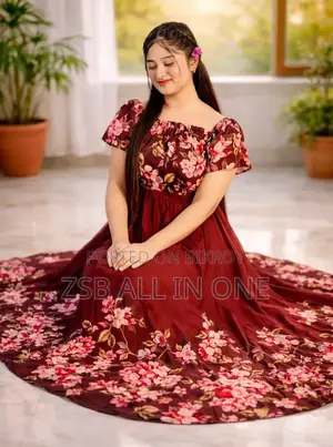 Premium Quality Digital Attractive Gown One Piece