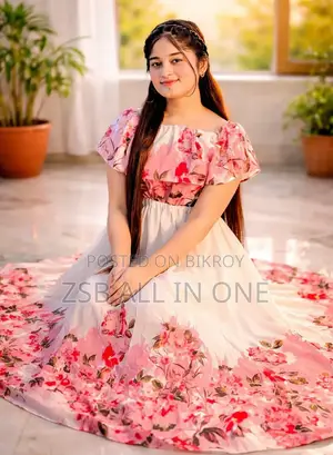 Premium Quality Digital Attractive Gown One Piece