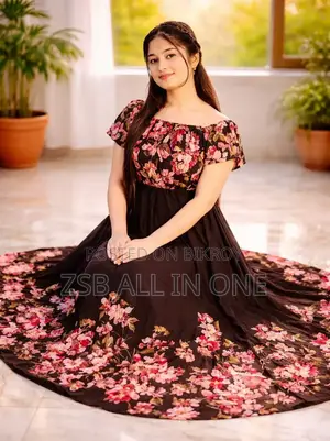 Premium Quality Digital Attractive Gown One Piece