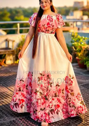 Premium Quality Digital Attractive Gown One Piece