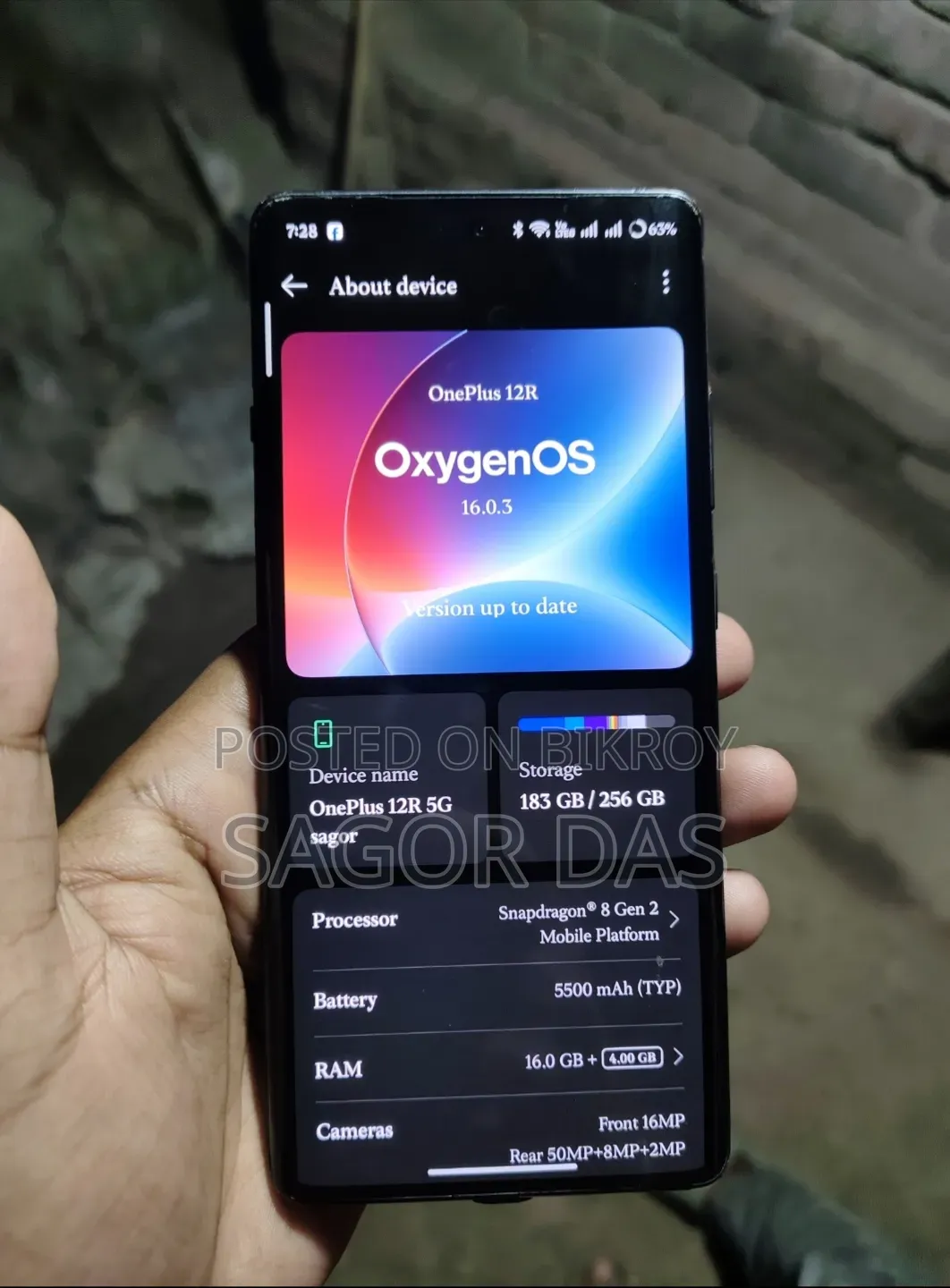 OnePlus 12R 256 GB Black