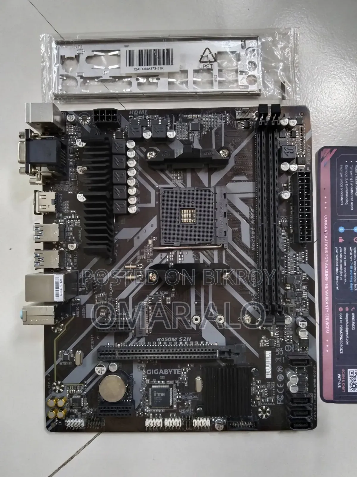 Gigabyte B450m S2h V2 Ddr4 Amd Motherboard | Am4 Socket, Warranty