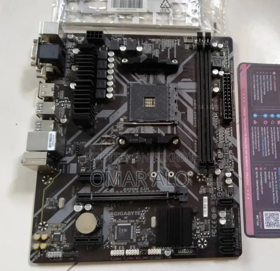 Gigabyte B450m S2h V2 Ddr4 Amd Motherboard | Am4 Socket, Warranty