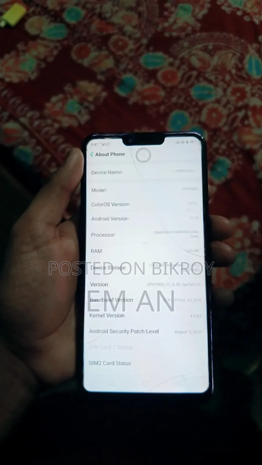 Oppo A3s 256 GB Blue