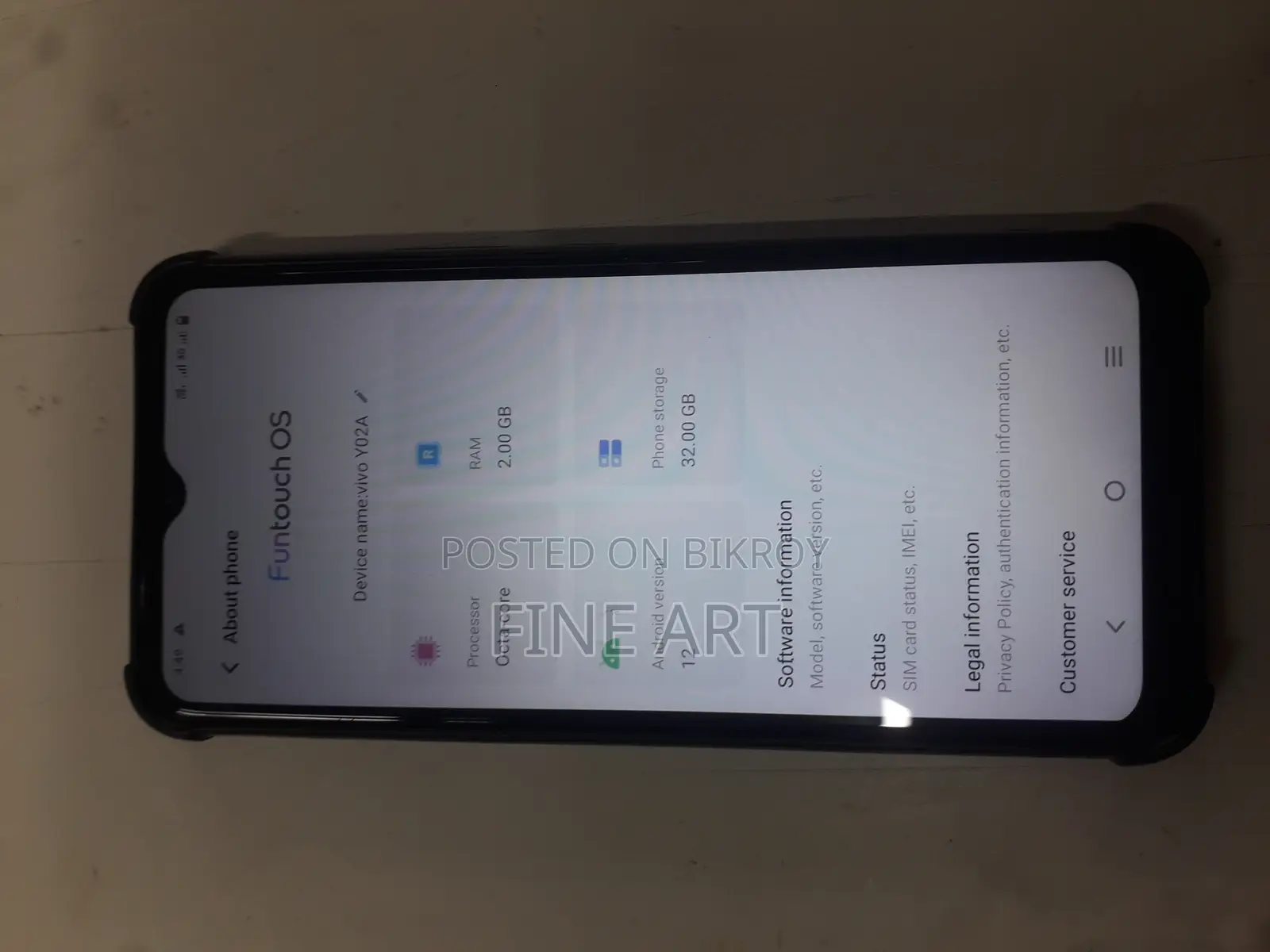 Vivo Y02 32 GB Black