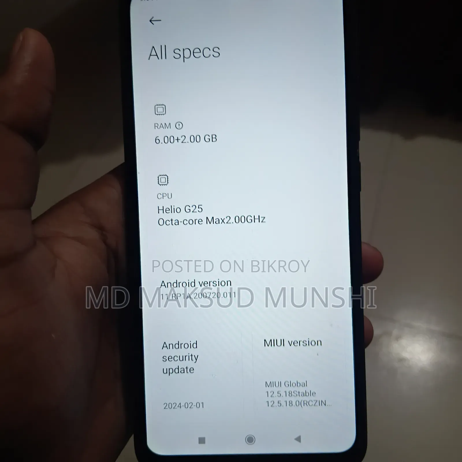 Xiaomi Redmi 10A 128 GB Black