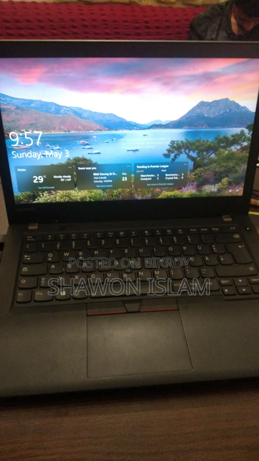 Laptop Lenovo ThinkPad T470s 8GB Intel Core I5 SSD 256GB