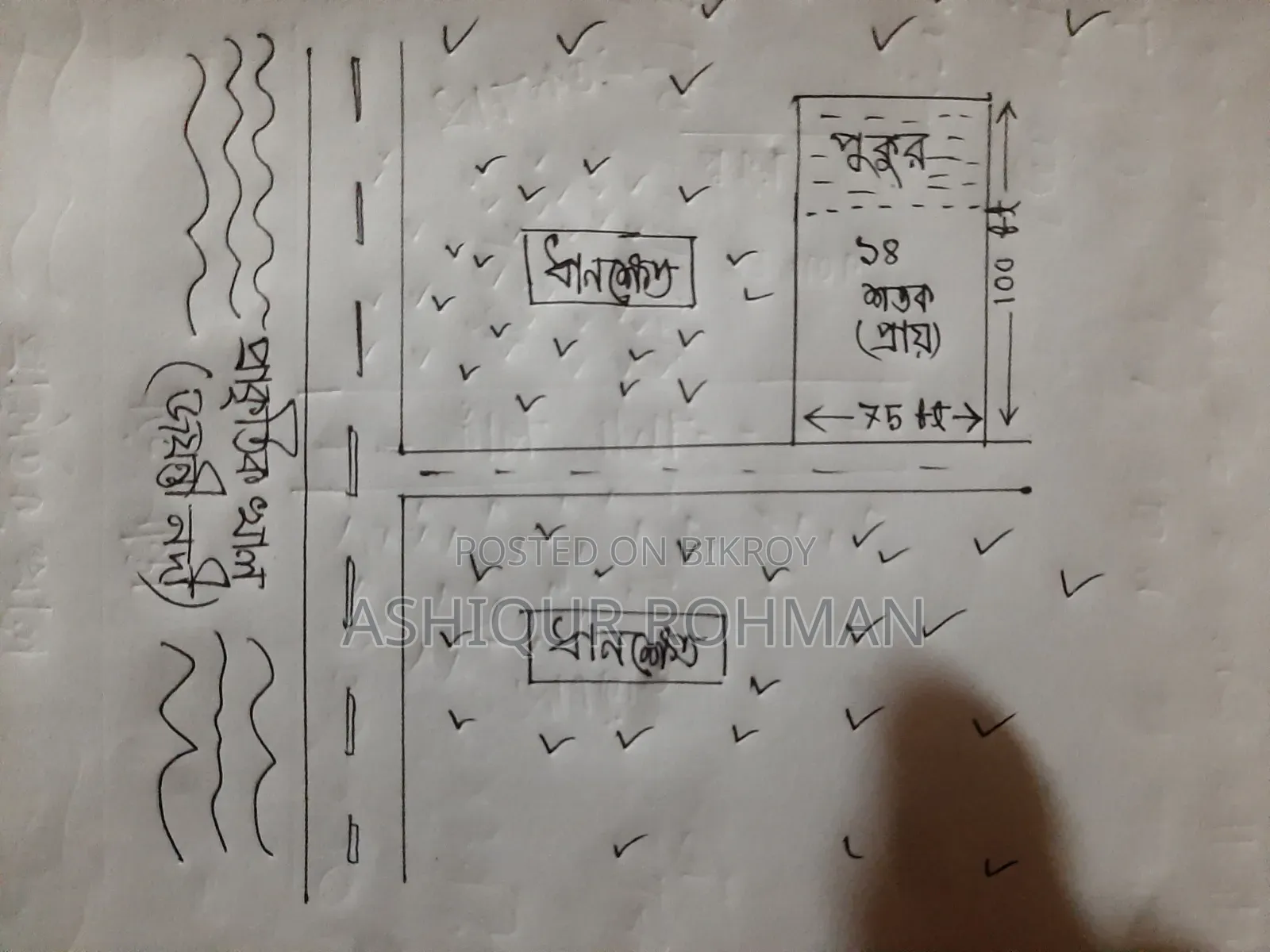 বাড়ীর জমি ; ১৪ শতাংশ+